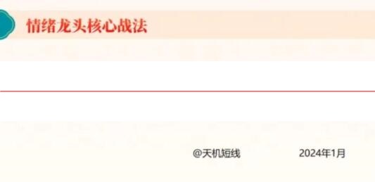 天机短线 情绪龙头核心战法 只做龙头 26课全视频课程