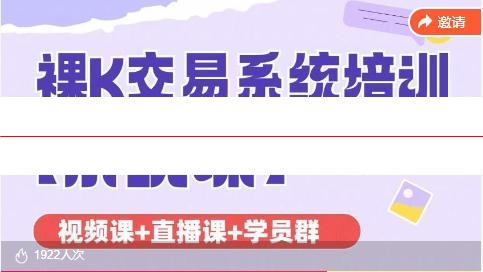 裸k之家 裸K交易系统培训视频课程