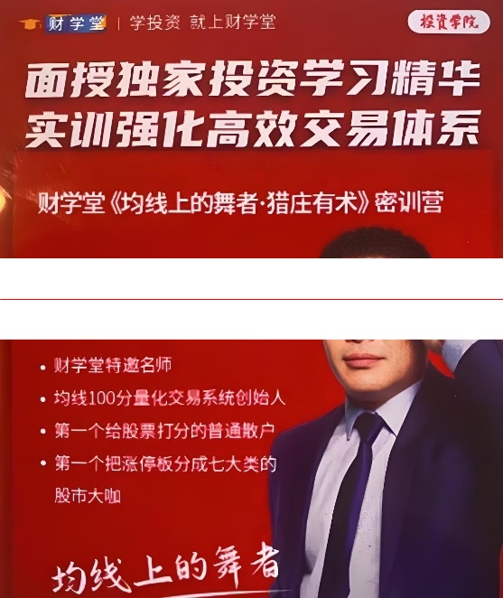 张帆 财学堂均线上的舞者·猎庄有术密训营2023年10月线下课
