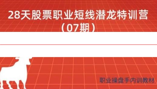 天智一飞 28天股票职业短线潜龙特训营07期 建立买卖点交易规则