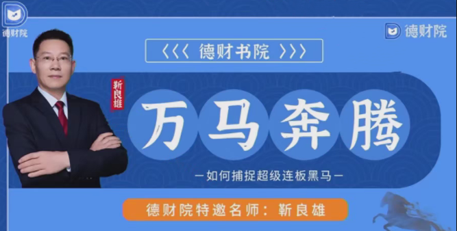 德财院靳良雄万马奔腾初阶顶级价值轮动投资体系小班课
